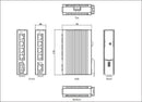 EtherWAN EX42005-00-1-A, Industrial Unmanaged 4 to 5-port 10/100BASE-TX and 1-port 100BASE-FX Ethernet Switch
