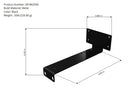 EtherWAN KR-BKZDIN2, Z-Shape Cabinet Brackets