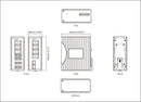 EtherWAN EX71622-VVB, Hardened Managed 8-port 10/100BASE and 2-port Gigabit Ethernet Switch with SFP options