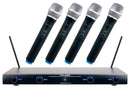 VocoPro VHF-4000-2 - VHF-4000-2 - Professional Quad VHF Wireless Microphones System