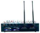 VocoPro WIRELESS MIX 2 - All-In-One Live Sound / Karaoke Mixer with 2 UHF Wireless Mics and SD Audio Recorder - View 1