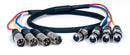 VocoPro XLR-QUAD-6 - 6 FT Quad XLR Cable