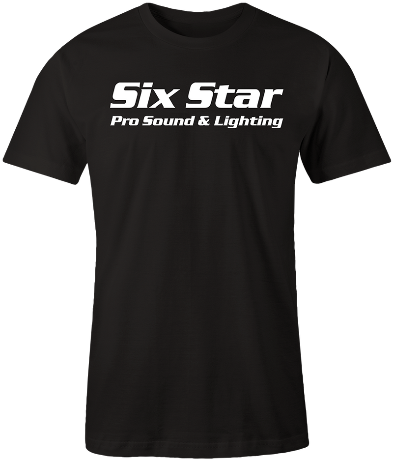 SixStar Pro Sound & Lighting White Logo T-shirt