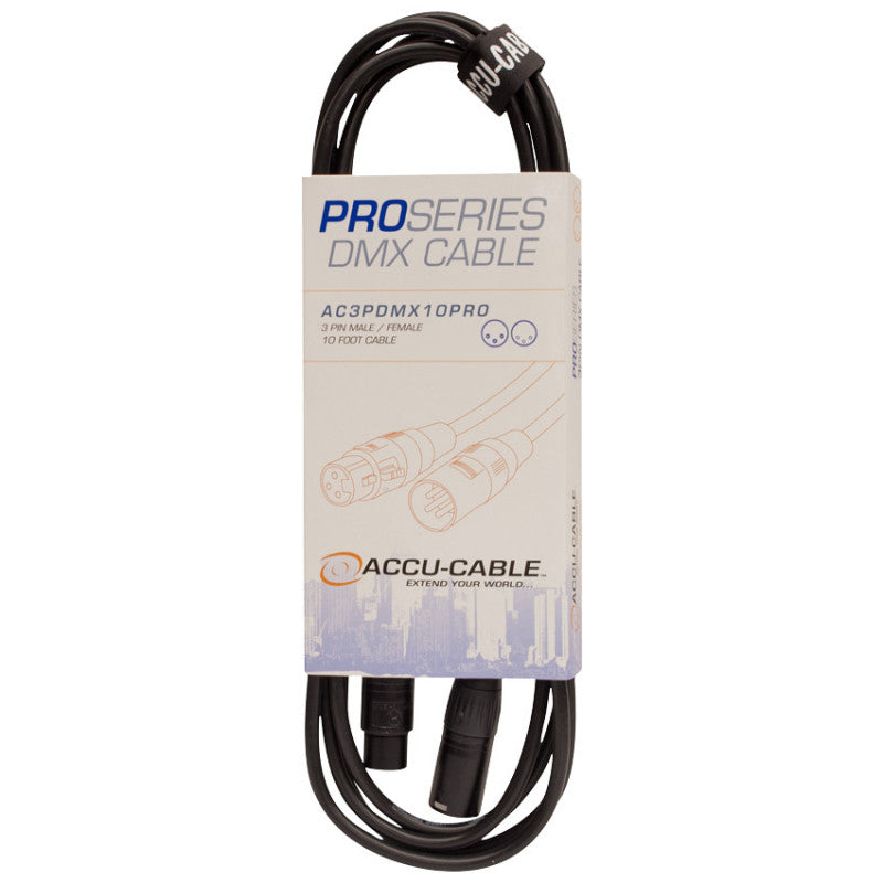 Accu-Cable AC3PDMX10PRO