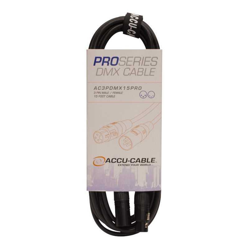 Accu-Cable AC3PDMX15PRO