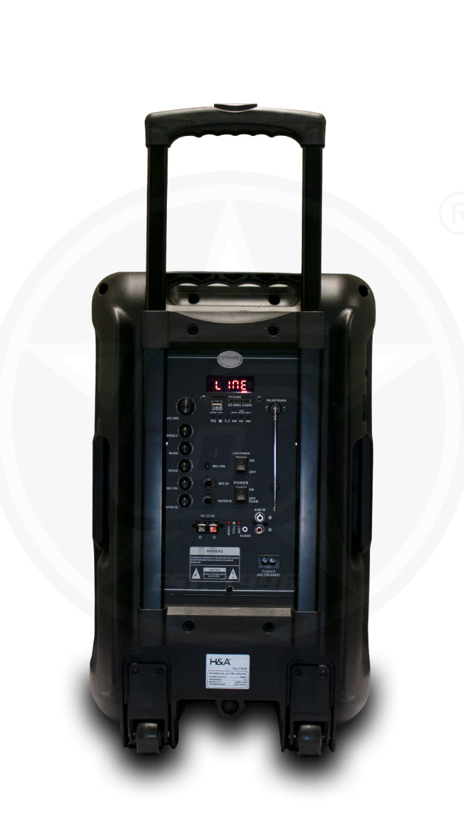 H&A TQ-LT1218 12 In PRO Rechargeable BT Speaker