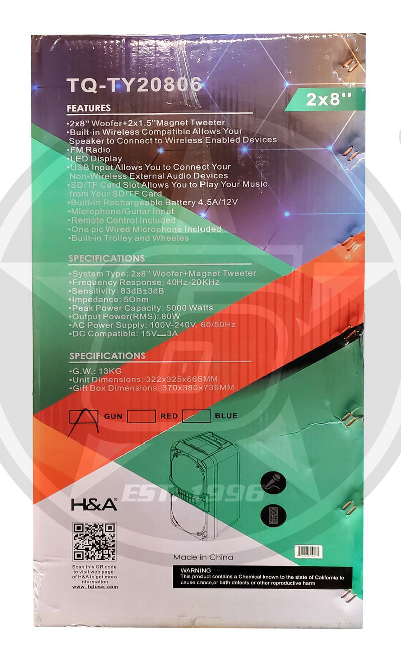 H&A TQ-TY20806 Wireless BT